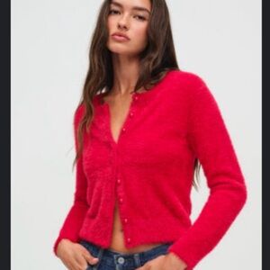 For Love And Lemons Belinda Fuzzy Cardigan